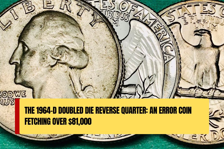 1964-D Doubled Die Reverse Quarter