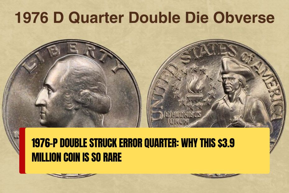 1976-P Double Struck Error Quarter